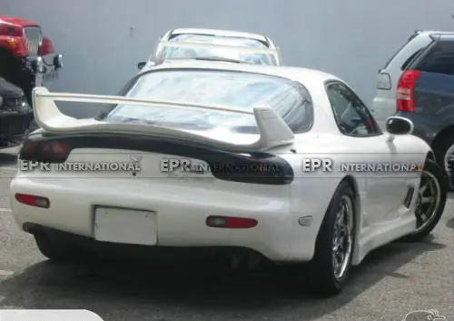 Car-styling For Mazda RX7 FD3S Mazdaspeed Style FRP Fiber Glass Rear Spoiler Fiberglass MS Trunk Wing Auto Boot Body Kit Trim | Автомобили