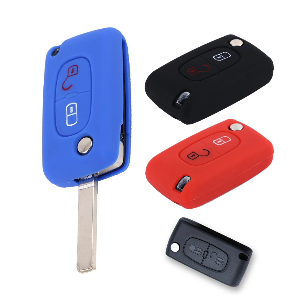 Чехол для автомобильного ключа чехол Peugeot 407 308 408 207 208 307 RCZ Citroen C3 C4 C4L C5 C6 C2 Xsara Picasso