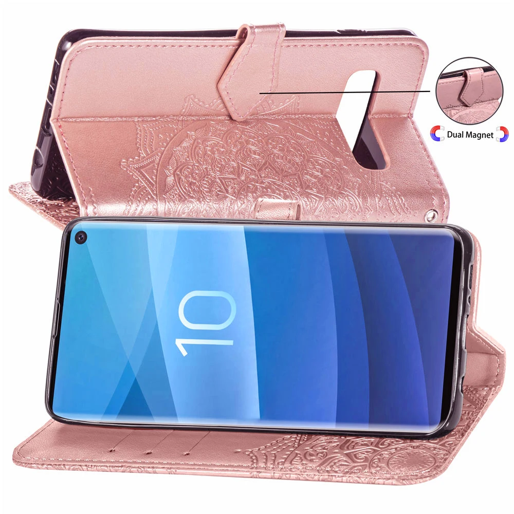 Чехлы для телефонов Samsung S10E флип чехол с подставкой Galaxy S10 Plus роскошный кожаный