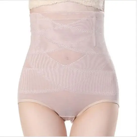 

New High Waist Abdomen Underwear Trousers Body Sculpting Ladies No trace Briefs Waist Trainer rhombus push up