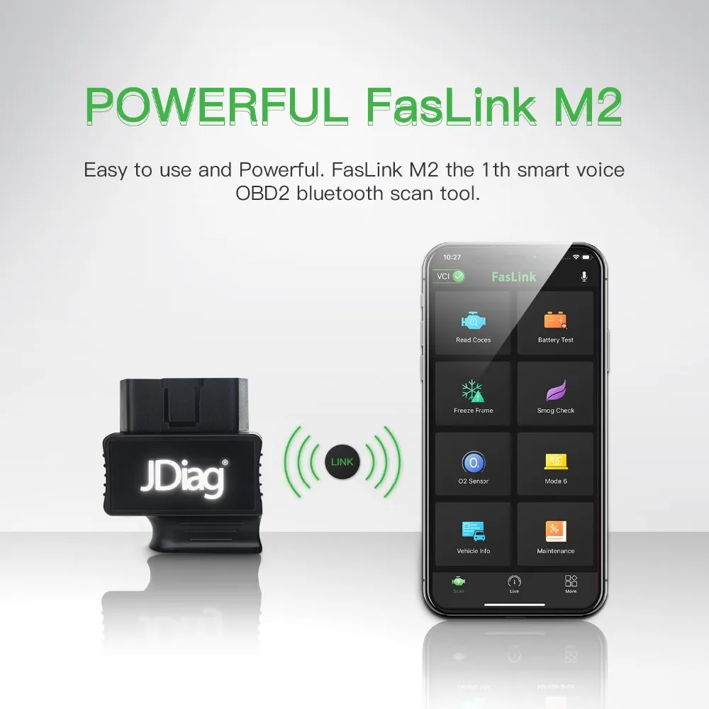 JDiag Faslink M2 Bluetooth 4 0 OBDII Автомобильный диагностический инструмент OBD2 автомобильный