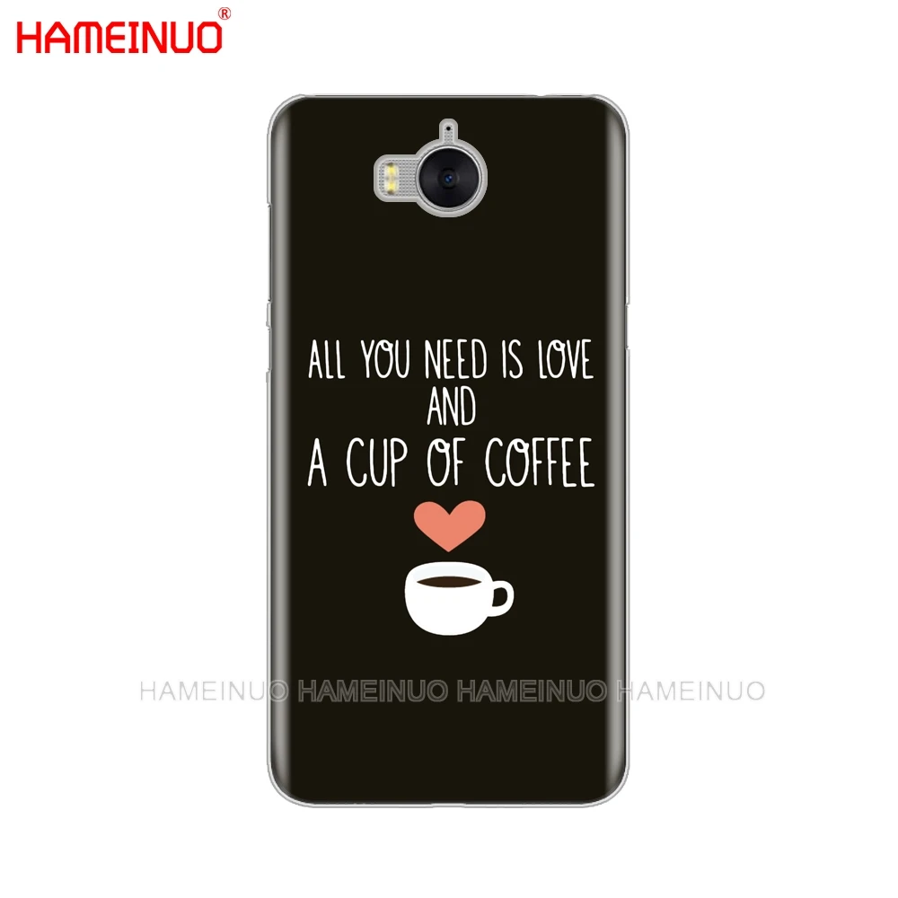 HAMEINUO кофейное время розовый сотовый телефон чехол для huawei honor 3C 4X 4C 5C 5X 6 7 Y3 Y6 Y5 2 II