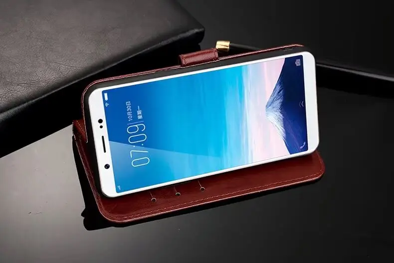 ДЛЯ Vivo Y81 чехол Vivo Y81 чехол 6,22 Премиум кожаный бумажник флип чехол для Vivo Y81 Y 81 VivoY81 флип защитный чехол