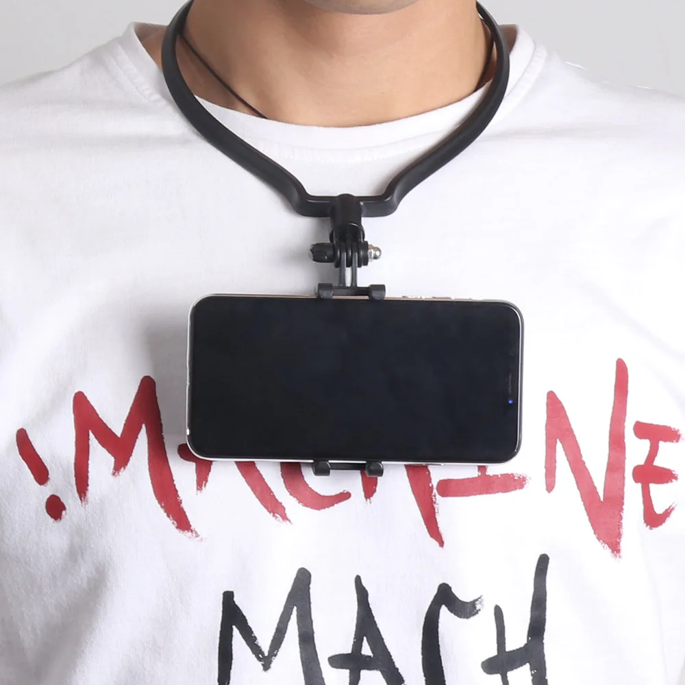 Powstro держатель для телефона носимый шейный смартфона Gopro POV фотографирующая