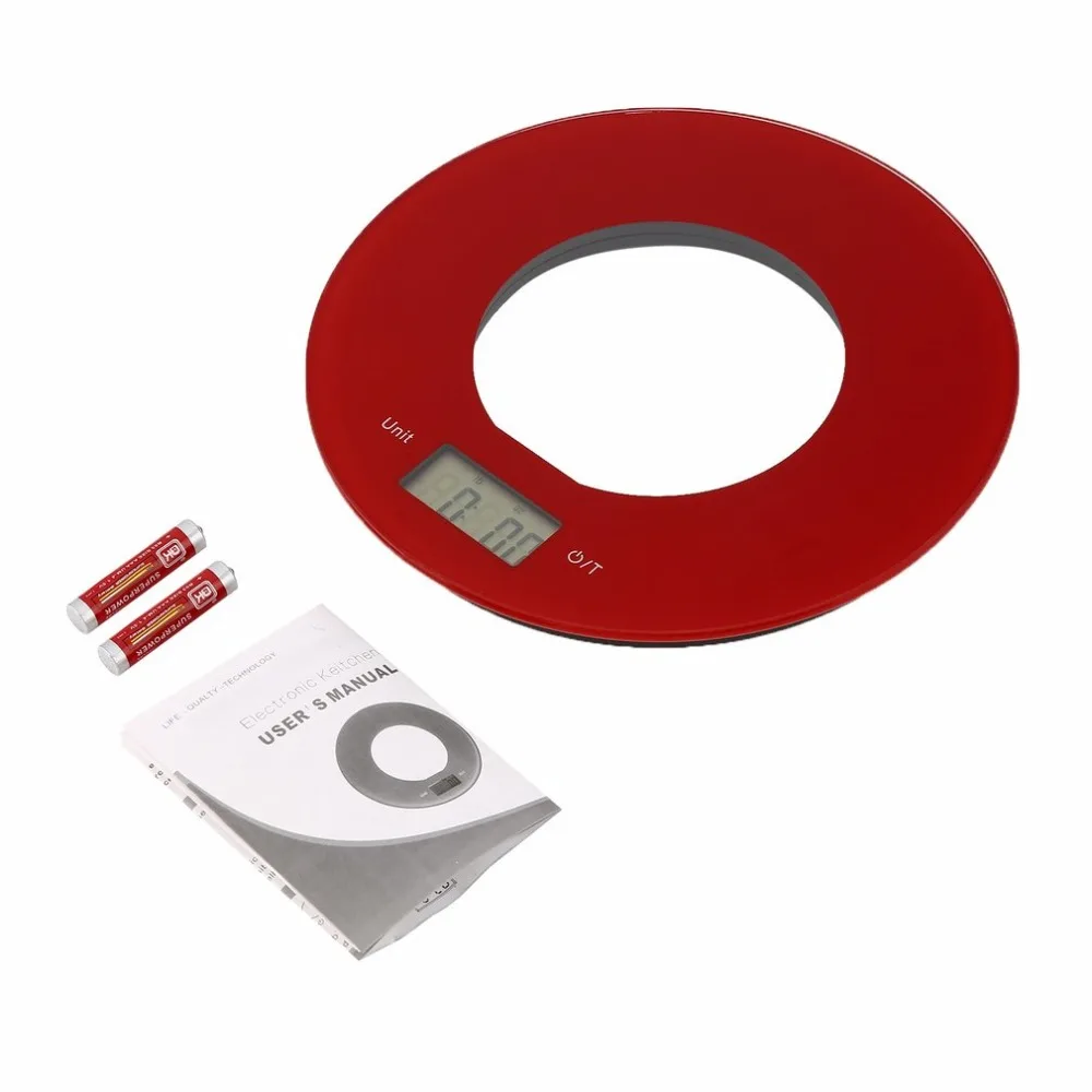 Ультра-тонкие электронные кухонные весы г 5000 * 1 точные с сенсорной кнопкой и