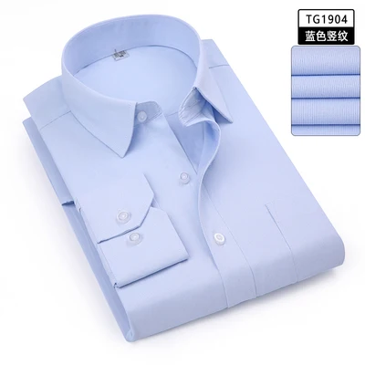 Зимние большие размеры 9XL 10XL однотонные деловые мужские рубашки Осенняя офисная рубашка 12XL13XL 14XL формальные розовые мужские рубашки с длинным рукавом - Цвет: picture color