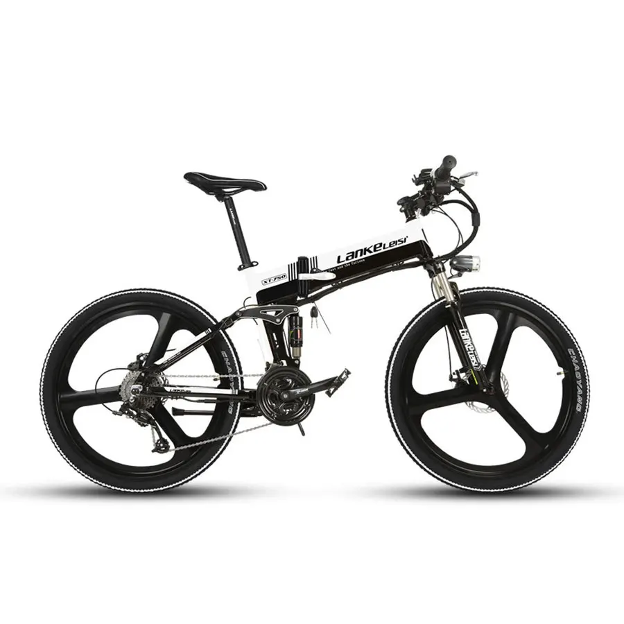 Lankeleisi XT750 складной электровелосипед с вилкой на подтяжках 17*26 дюймов 27 скоростей