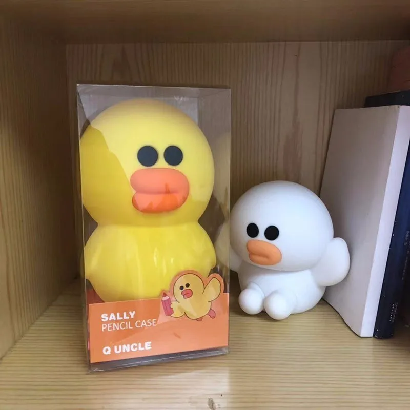 Yellow duck Милый чехол-пенал с объемным рисунком из мультфильма, кавайный корейский Чехол-пенал из силикагеля, подарок для девочек и мальчиков, школьные принадлежности - Цвет: Yellow duck