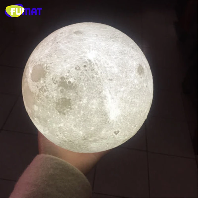 

Светильник в виде Луны FUMAT, умный Романтический Настольный приглушаемый светильник с дистанционным управлением, с USB-зарядкой, прикроватный светильник для сна