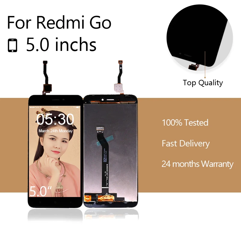 ЖК-дисплей для Xiaomi Redmi Go дигитайзер сенсорного экрана в сборе GO запасные части