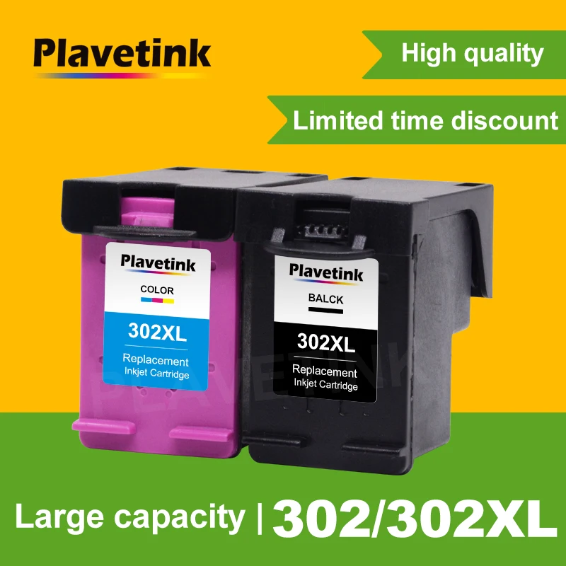 

Plavetink For HP 302 302XL Refilled Compatible Ink cartridge replacement For Deskjet 1111 1112 2130 2135 1110 3630 3632 Printer