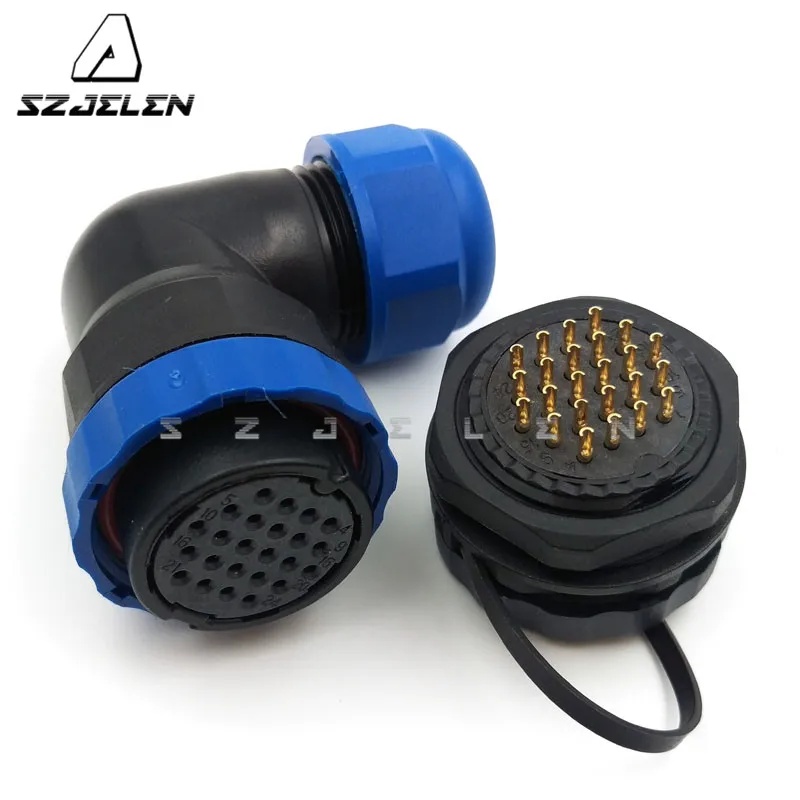 

SD28TA-ZM, Waterproof connector 24 pin plugs and sockets , Rated Current 5A, IP67,Panel Mount Connector