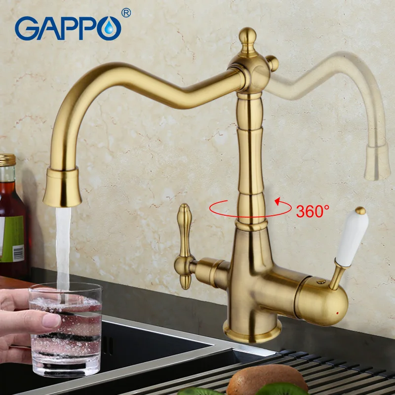 Смеситель для воды GAPPO GA4391/4 латунный воды|water filter taps|tap kitchenmixer tap |