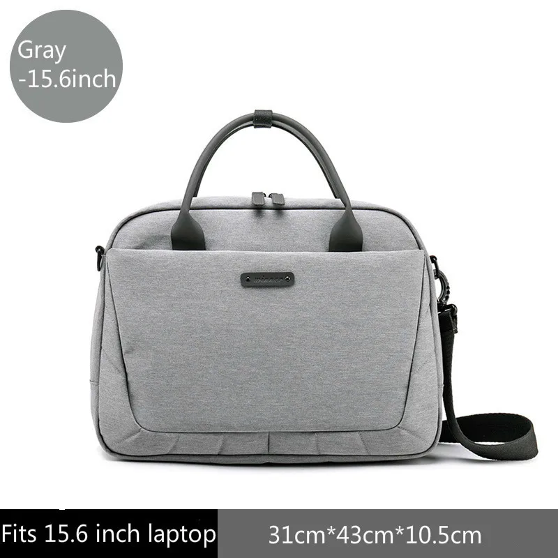 Gray 15.6inch Oyixinger модный портфель женские сумки Офисные сумки для ноутбука для мужчин компьютер Бизнес Сумка через плечо дорожные сумки - Цвет: Gray 15.6inch