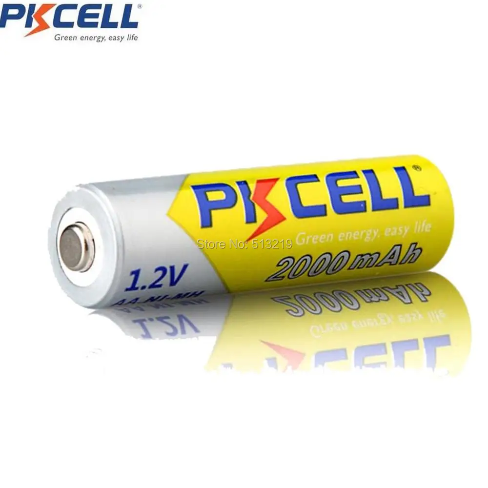 20x PKCELL AA перезаряжаемая батарея ni-mh 2000mAh 1 2 V 2A батареи | Электроника