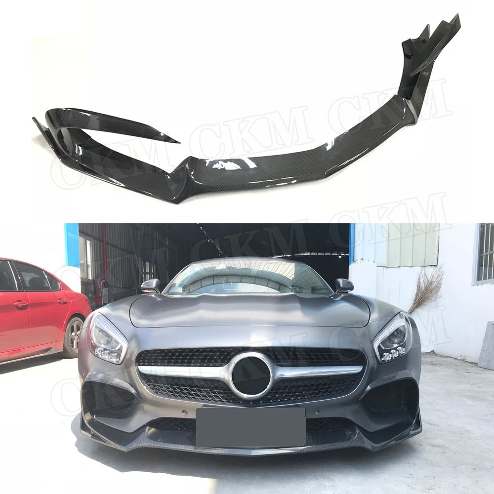Спойлер для переднего бампера из углеродного волокна Mercedes Benz AMG GT GTS GTR Coupe FRP