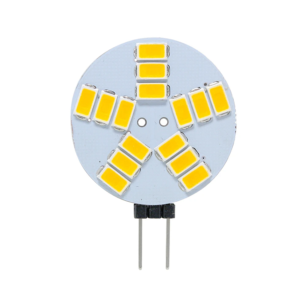 Высокое качество двухштырьковая G4 Светодиодная лампа 5 Вт AC DC 12 В 5630 5730 SMD 15