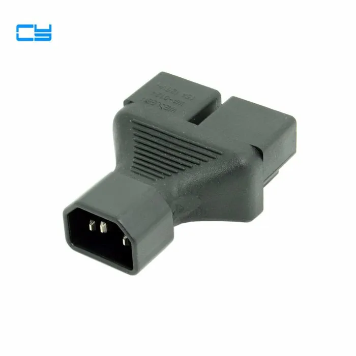 IEC 320 IEC320 C14 штекер к двойному Nema 5 15R США UPS Y Тип сплиттер удлинитель адаптер