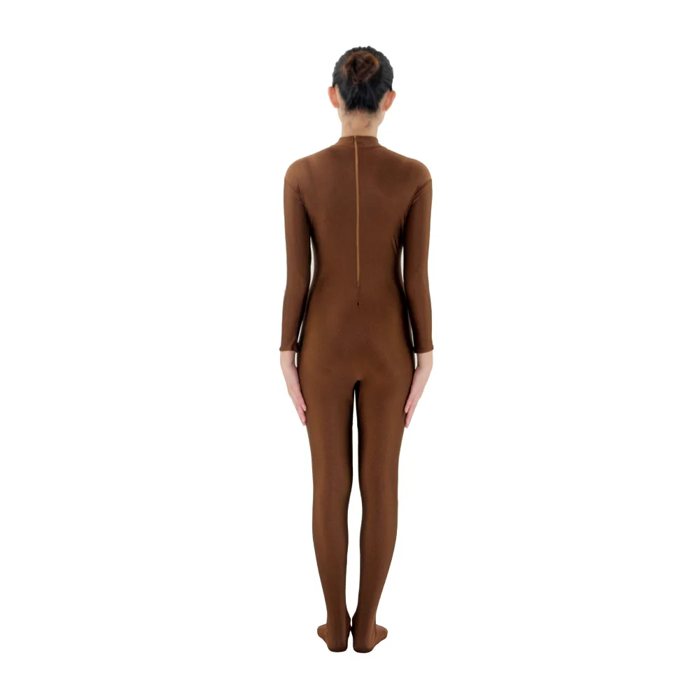 Комбинезон Zentai женский из спандекса облегающий Ромпер трико лайкра для танцев