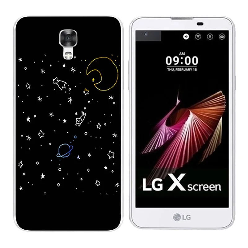 Модный мягкий чехол из ТПУ для LG X Screen/X View K500N K500DS силиконовый со смайликом