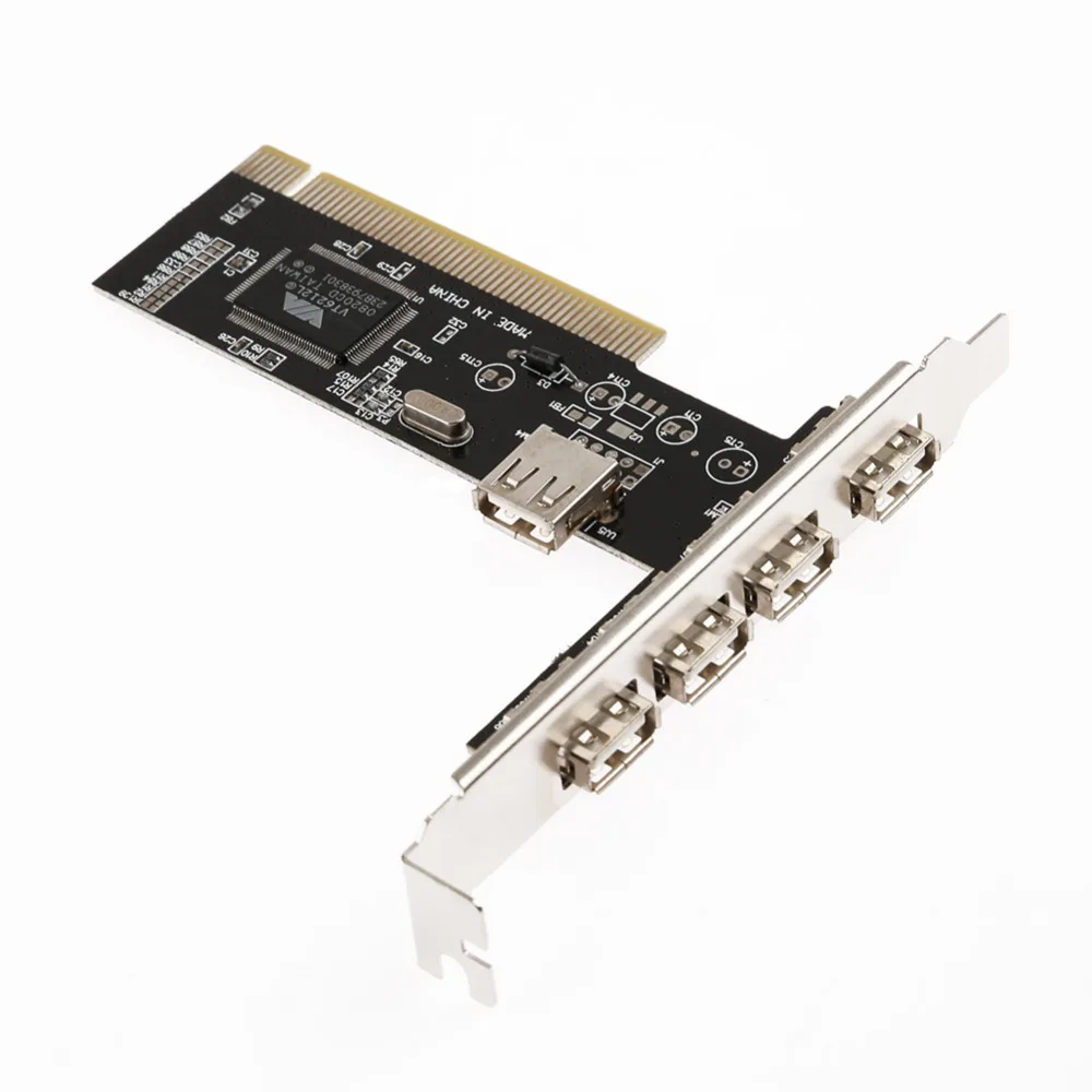 PCI E 4 порта USB 2 0 концентратор преобразователь Экспресс Плата расширения адаптер