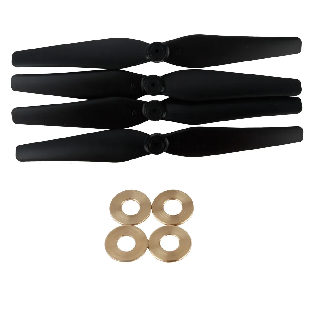 BlackPropellerGasket SJRC S70W запчасти модернизированные запасные части пропеллеры лезвия посадочный двигатель подшипник Замена для RC Дрон Квадрокоптер вертолет - Цвет: BlackPropellerGasket
