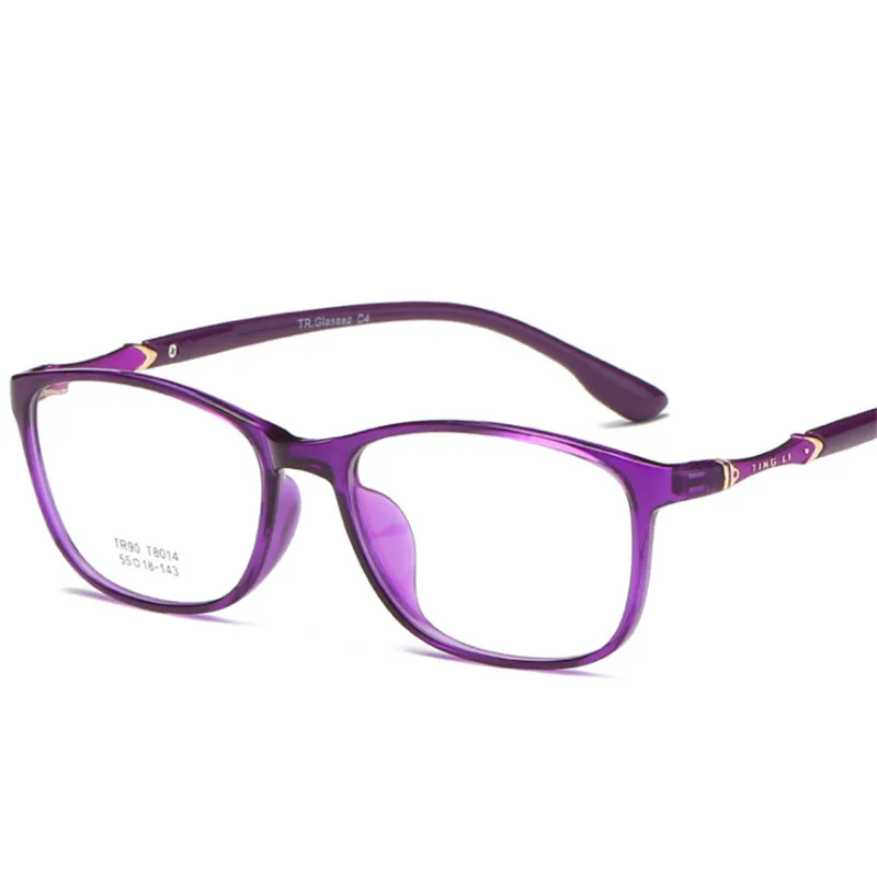 TR90 Glasses Frame Mens Prescription glasses Square frame Light Comfortable Eye Women 014 Optical 55-18-143 | Аксессуары для