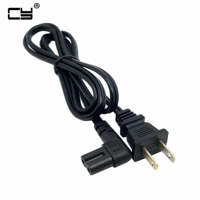 

1 шт. США 2pin папа до 90 градусов прямоугольный IEC 320 IEC320 C7 кабель питания 1 м 100 см 3 фута
