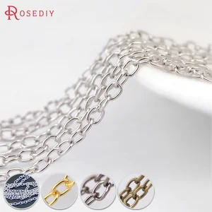 (21052)5 метров ширина: 1,6 мм железные круглые овальные звенья цепи ожерелья цепи Diy ювелирные изделия фурнитура ювелирные аксессуары