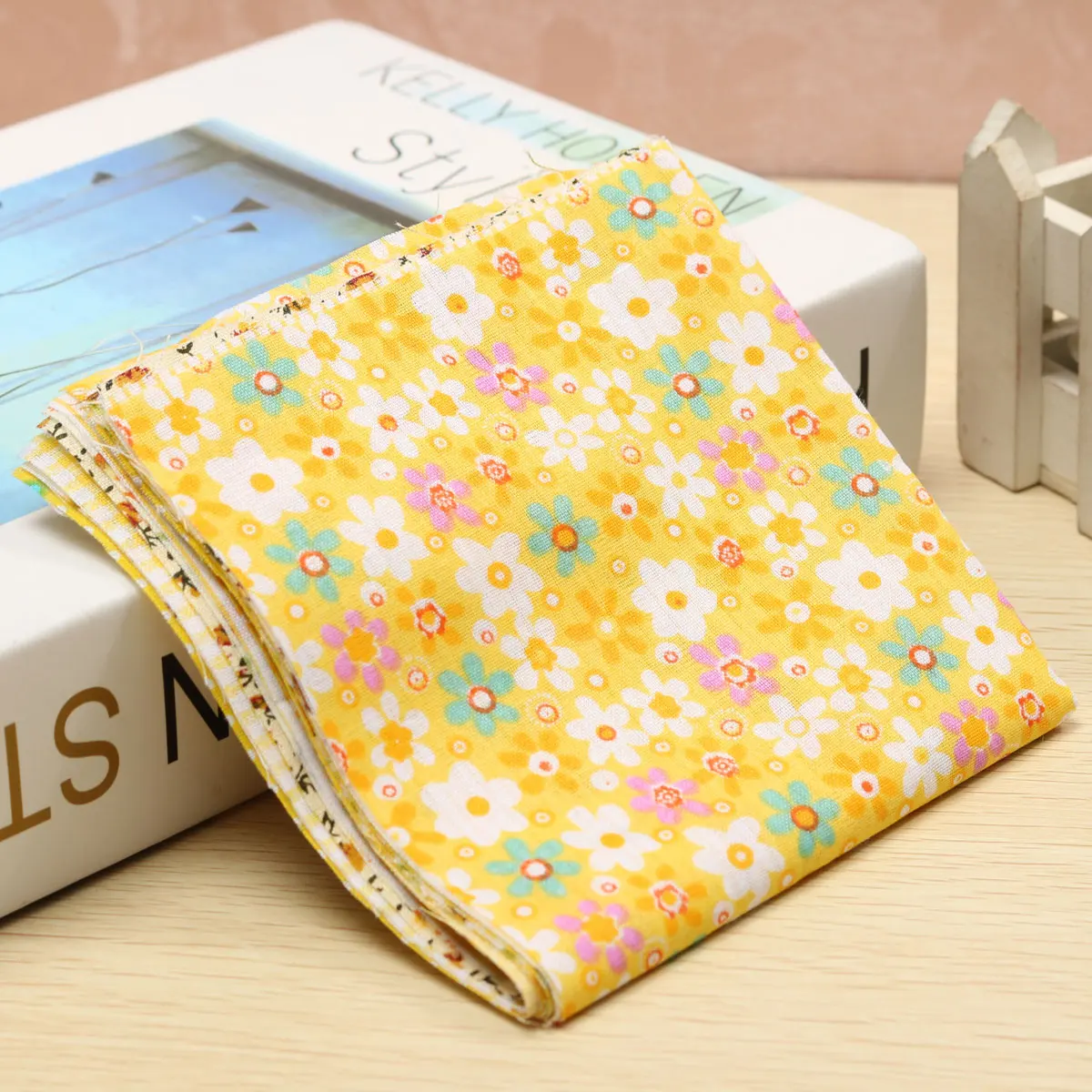 7Pcs 1" квадраты Ассорти рисунок цветочный из хлопчатобумажной ткани ткань для поделки своими руками Ткань для шитья, пэчворка ручной работы ткань 25x25 см