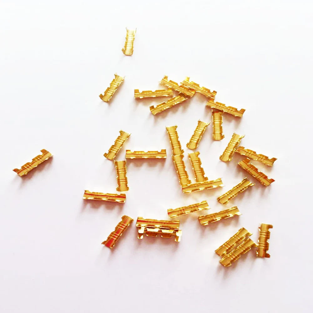 100 шт./компл. Лидер продаж золотистыми латунными зубцами и гнездовое Соединение