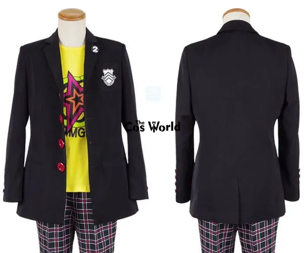 Костюм для косплея Persona 5 Ryuji Sakamoto футболка топы штаны Униформа наряд игр|cosplay