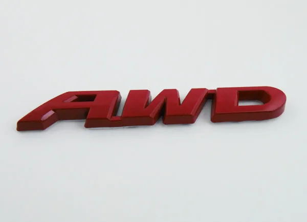 Авто Красный AWD для 4 колеса внедорожник внедорожный багажник эмблема задней