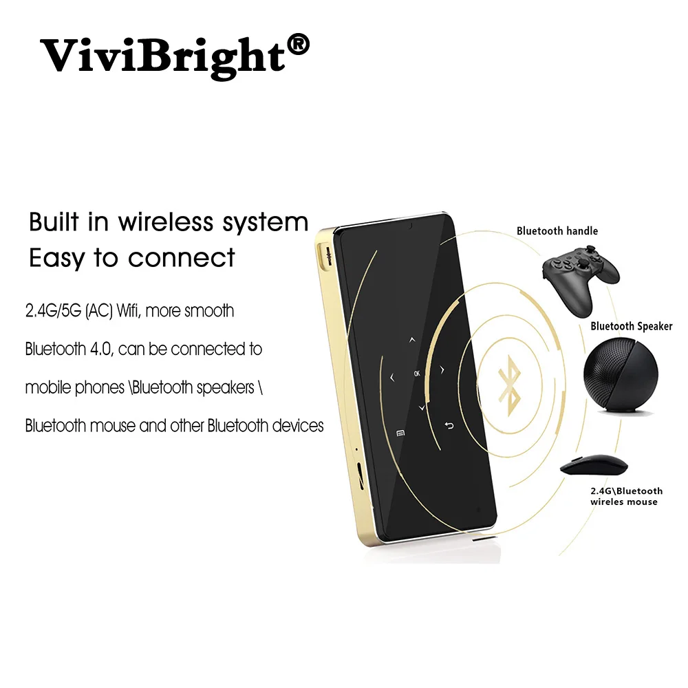 Универсальный Bluetooth мини светодиодный DLP проектор HD 200 дюймов экран BT 4 0 микро с