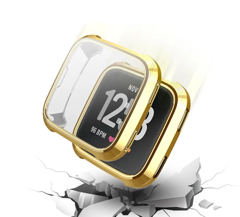 LNOP Чехол для Fitbit Versa 2/versalite ремешок для экрана протектор Силиконовый чехол все включено мягкая рамка аксессуары для часов