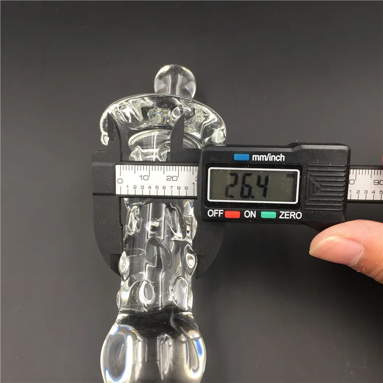 Стеклянный фаллоимитатор Pyrex секс игрушка для женщин Вращающийся вибратор 2