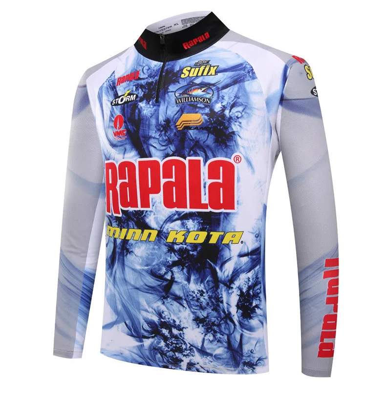 Rapala/брендовая одежда для рыбалки; рубашка с длинными рукавами; быстросохнущая дышащая одежда с защитой от ультрафиолета; одежда с длинными рукавами; облегающая одежда