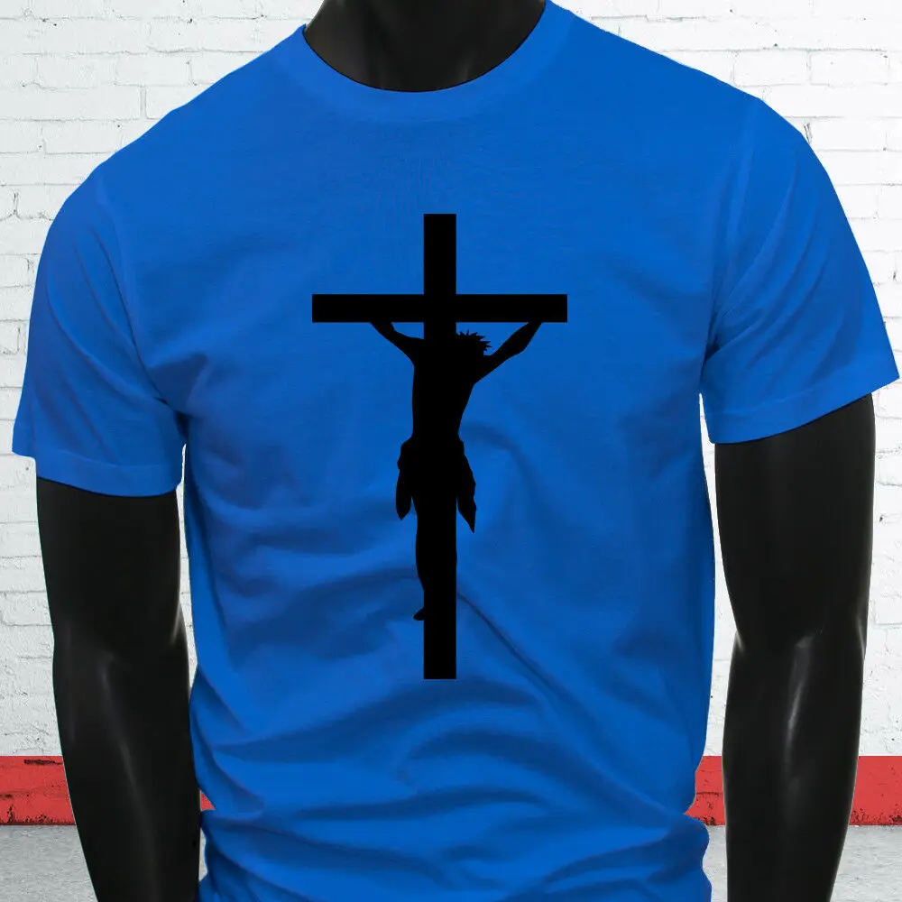 

Love Jesus Cross Religion Church Christian Art Mens Casual Short Sleeve T-Shirt