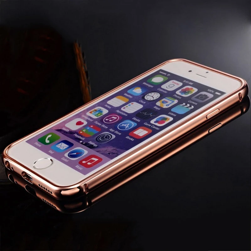 Розовое золото Алюминиевый металлический зеркальный корпус + PC задняя крышка для