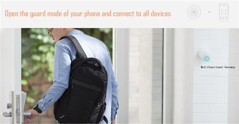 Умный домашний комплект от Xiaomi Mijia шлюз дверной оконный датчик человеческого тела беспроводной переключатель Zigbee розетка сигнализация