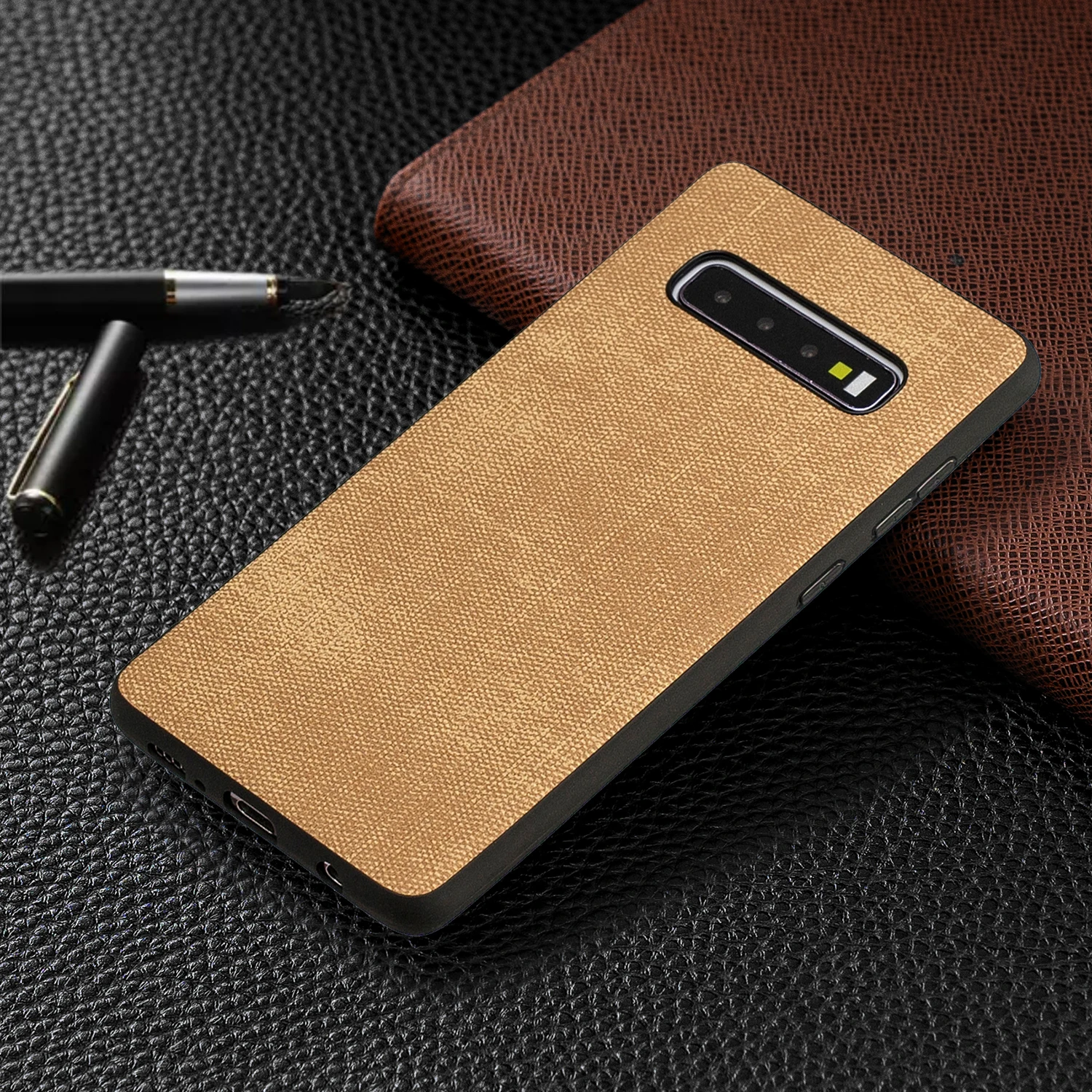 Джинсовый кожаный чехол для fundas Samsung Galaxy S10 Plus coque S10e S9 A30 A50 A70 Telefoon Hoesjes|Сверхмощный