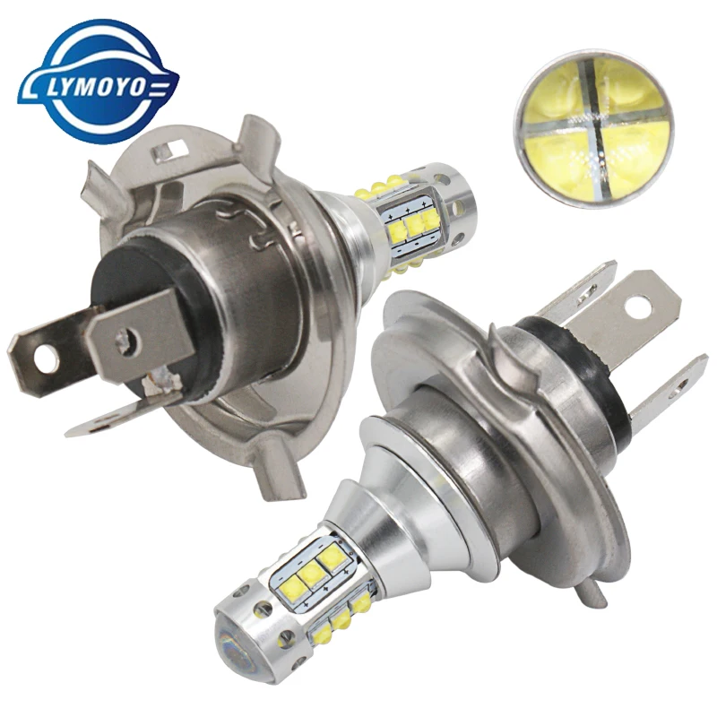 2 шт. Автомобильные светодиодные противотуманные фары H4 HB2 9003 Hi/Lo 16SMD с чипами