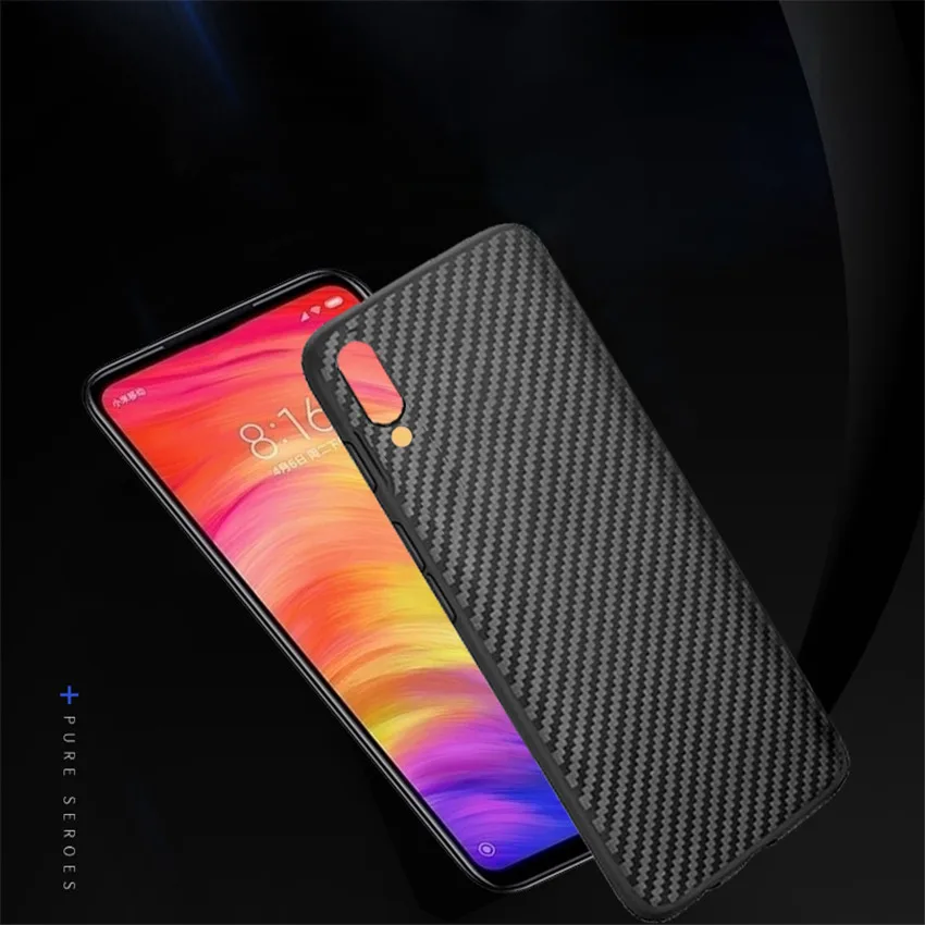 Чехол из углеродного волокна для Meizu Note 9 мягкая силиконовая защитная задняя