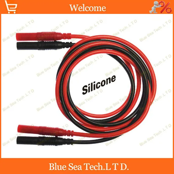 1 пара м мультиметр Удлинительный кабель с 4 мм банановой вилкой/розеткой 13 AWG 2 5 sq