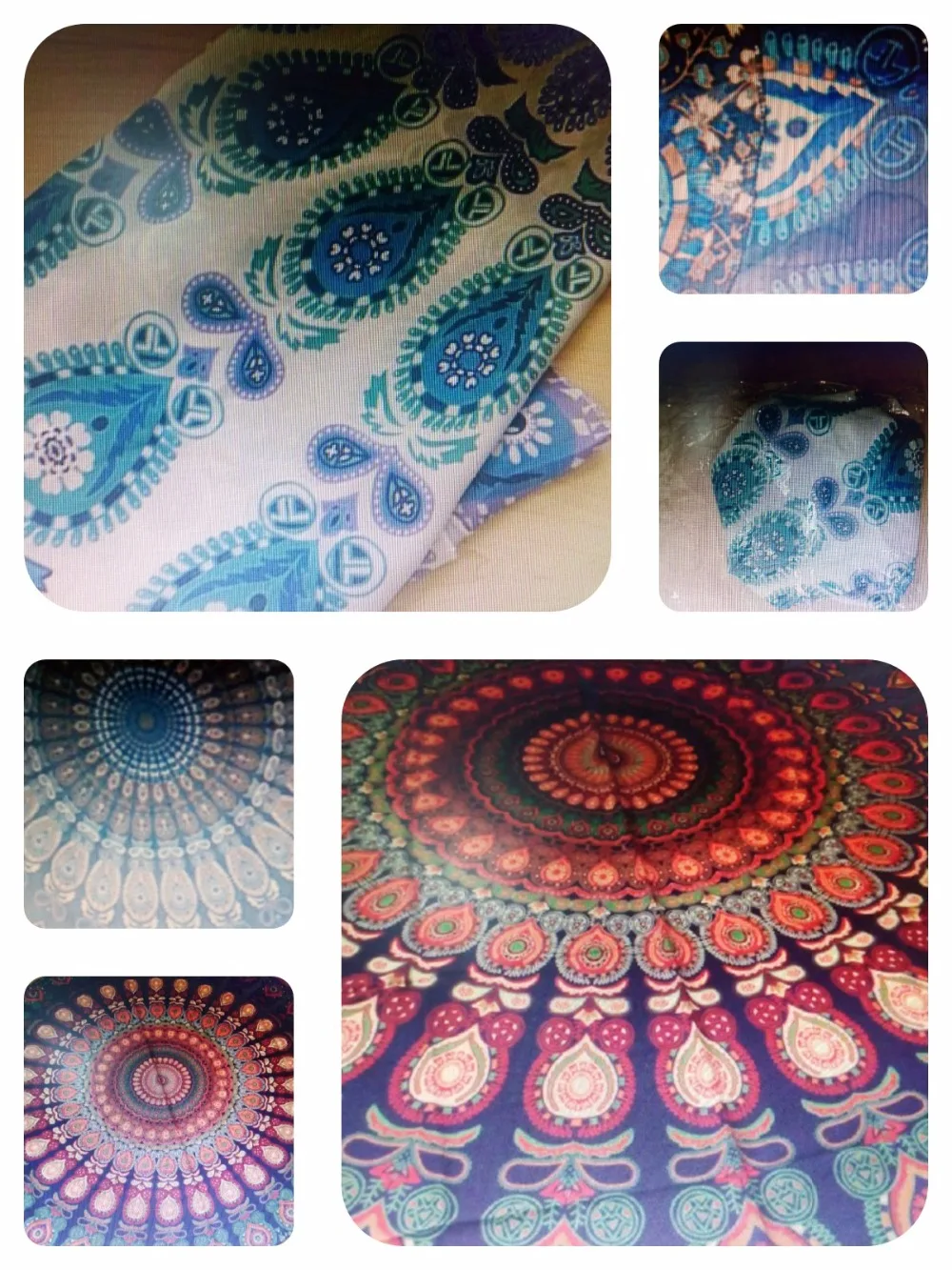 CAMMITEVER полотенца с рисунком индийской круглой мандалы гобелен покрывало для