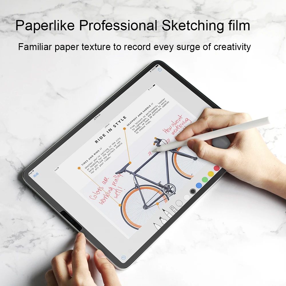 WOWCASE бумажная Защитная пленка для iPad Air 2 Air1 9,7 матовая ПЭТ Антибликовая пленка для iPad 9,7 дюйма