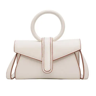 White Fluorescent Color Envelope Bag For Ladies Retro High Quality Pu Leather Handbags Female Wome Elegant Korean Style Crossbody Bags - Цвет: White