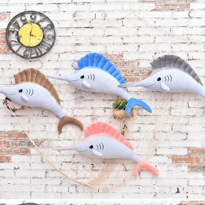 

1 шт. мода моделирование морские животные плюшевые рыбы игрушки тунец подушка дети Творческий подушка на диван, кровать успокоить детские и...