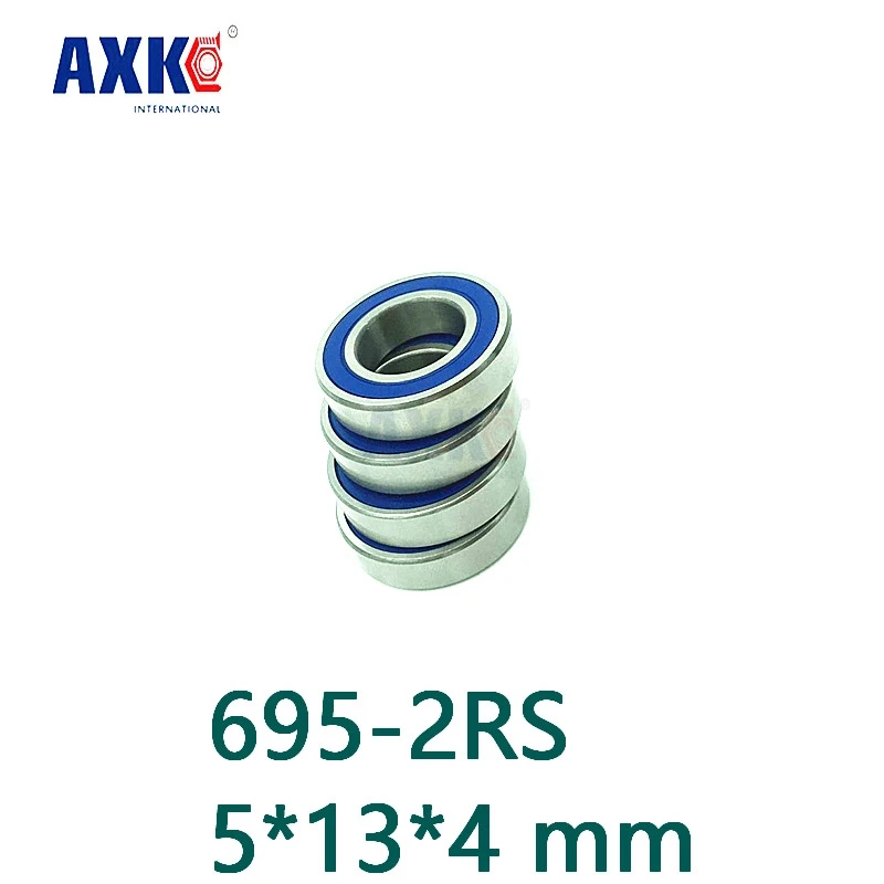 Axk Бесплатная доставка 10 шт./лот высококачественный подшипник 695-2rs 695 Rs резиновые