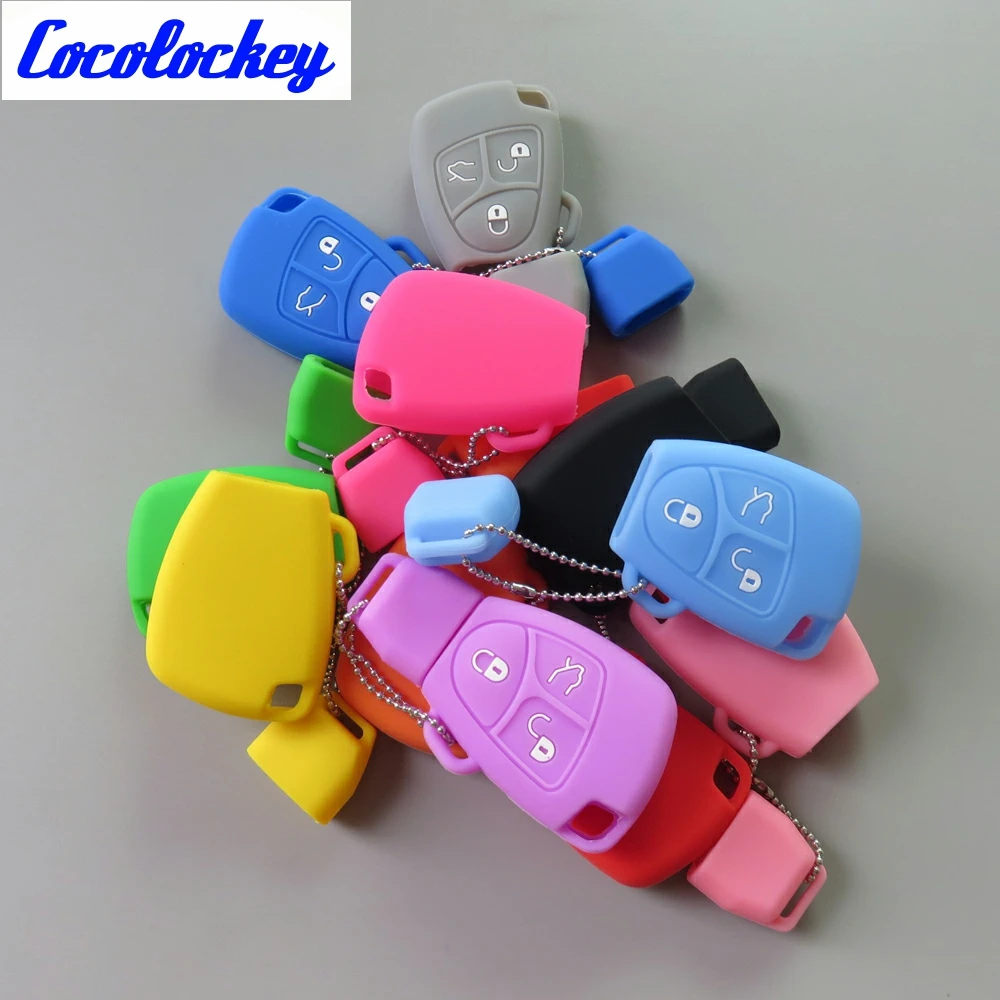 Cocolockey силиконовый чехол для автомобильного ключа резиновый брелок MB A CLASS W169 B C E S R